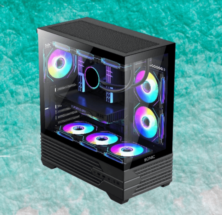 Sonic Casing K10 3 ARGB Infinity Fan ATX Black Sonic Casing K10 3 ARGB Infinity Fan ATX Black